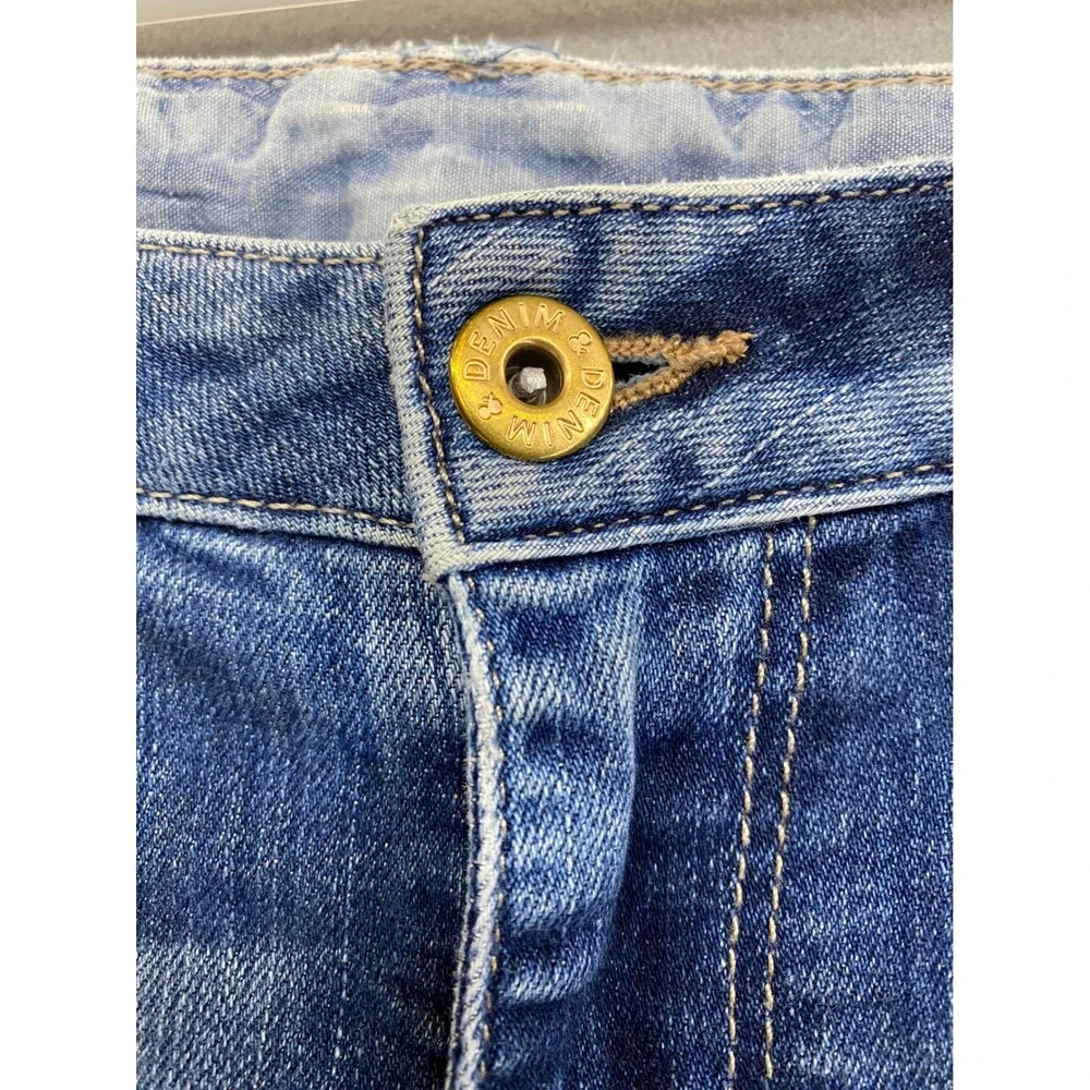Visible Mending Kintsugi &Denim Boyfriend Style Jeans Distressed 28/32